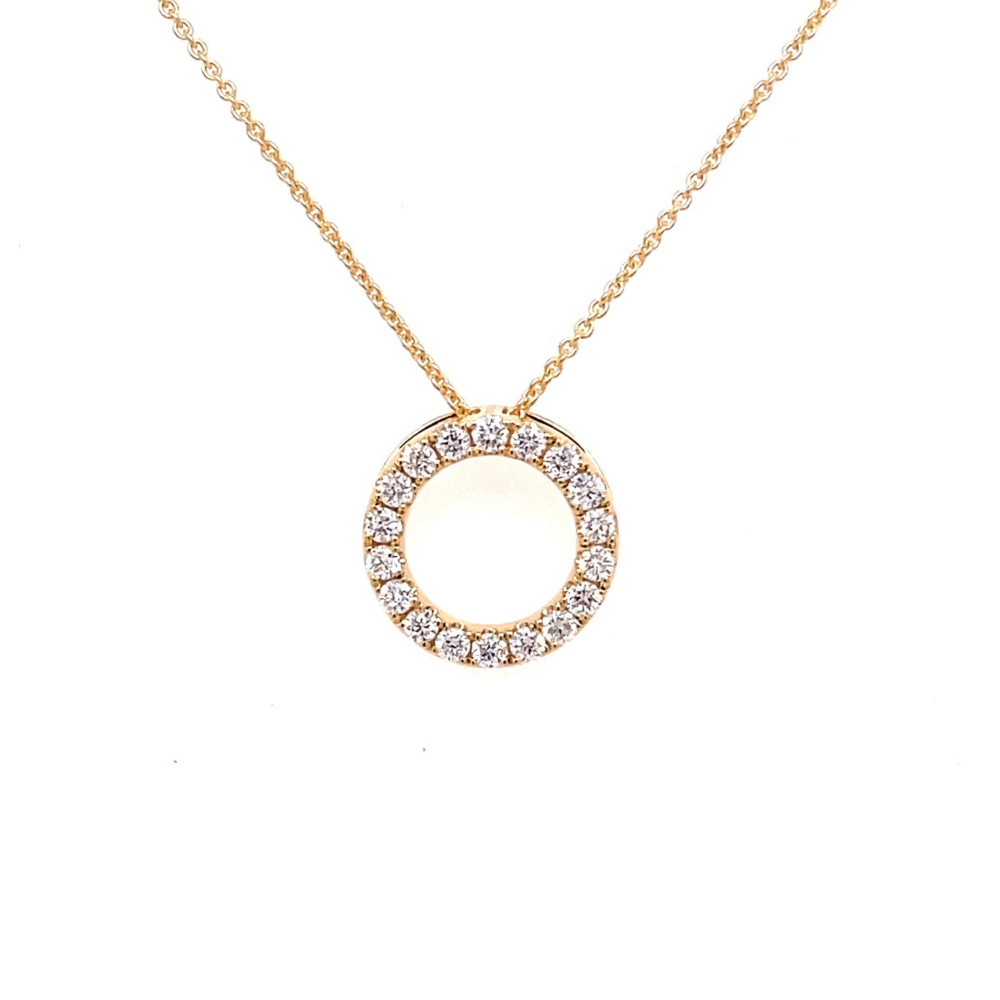 Diamond Circle Pendant - 0.35cts  Gardiner Brothers   