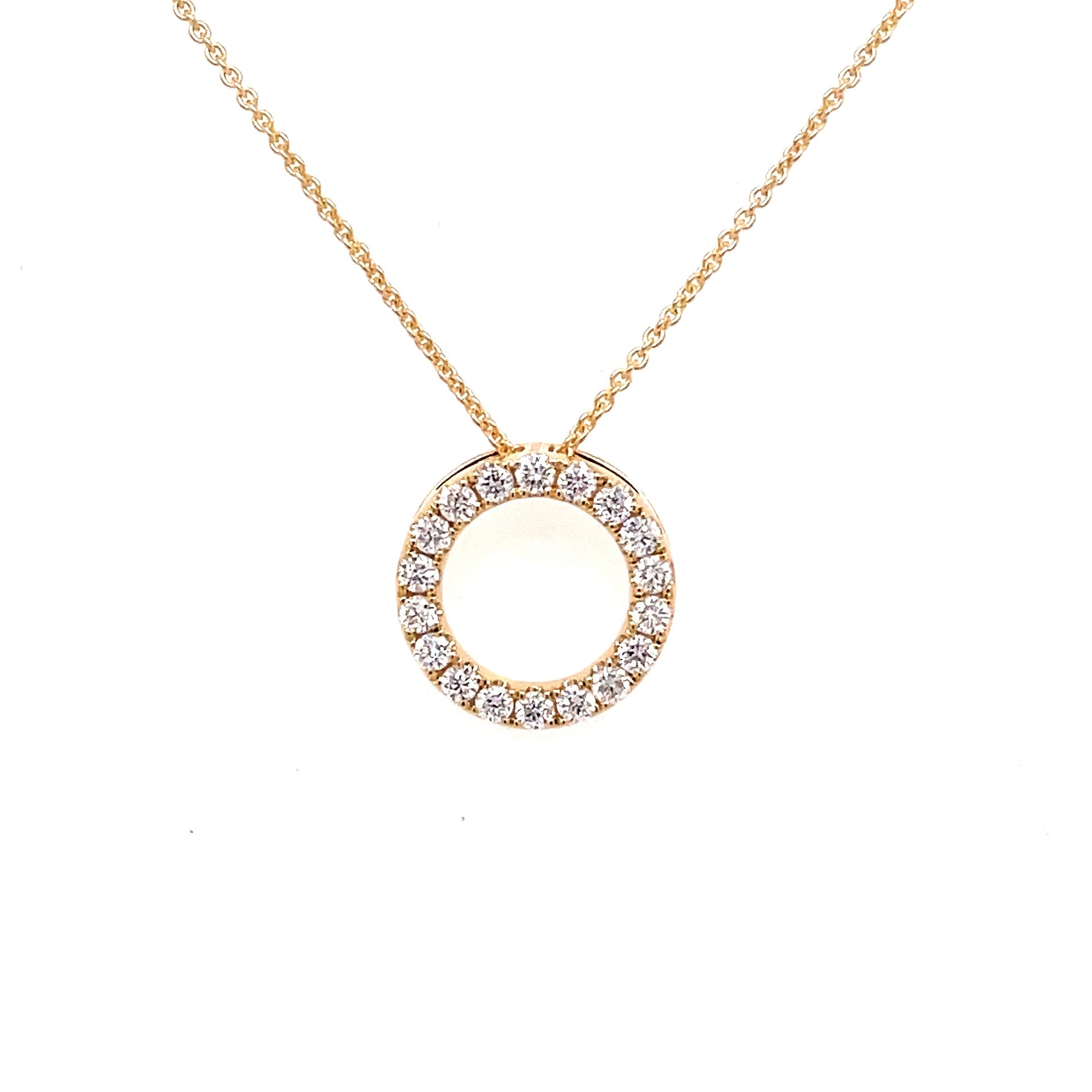 Diamond Circle Pendant - 0.35cts  Gardiner Brothers   