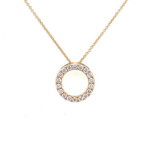 Diamond Circle Pendant - 0.35cts  Gardiner Brothers   