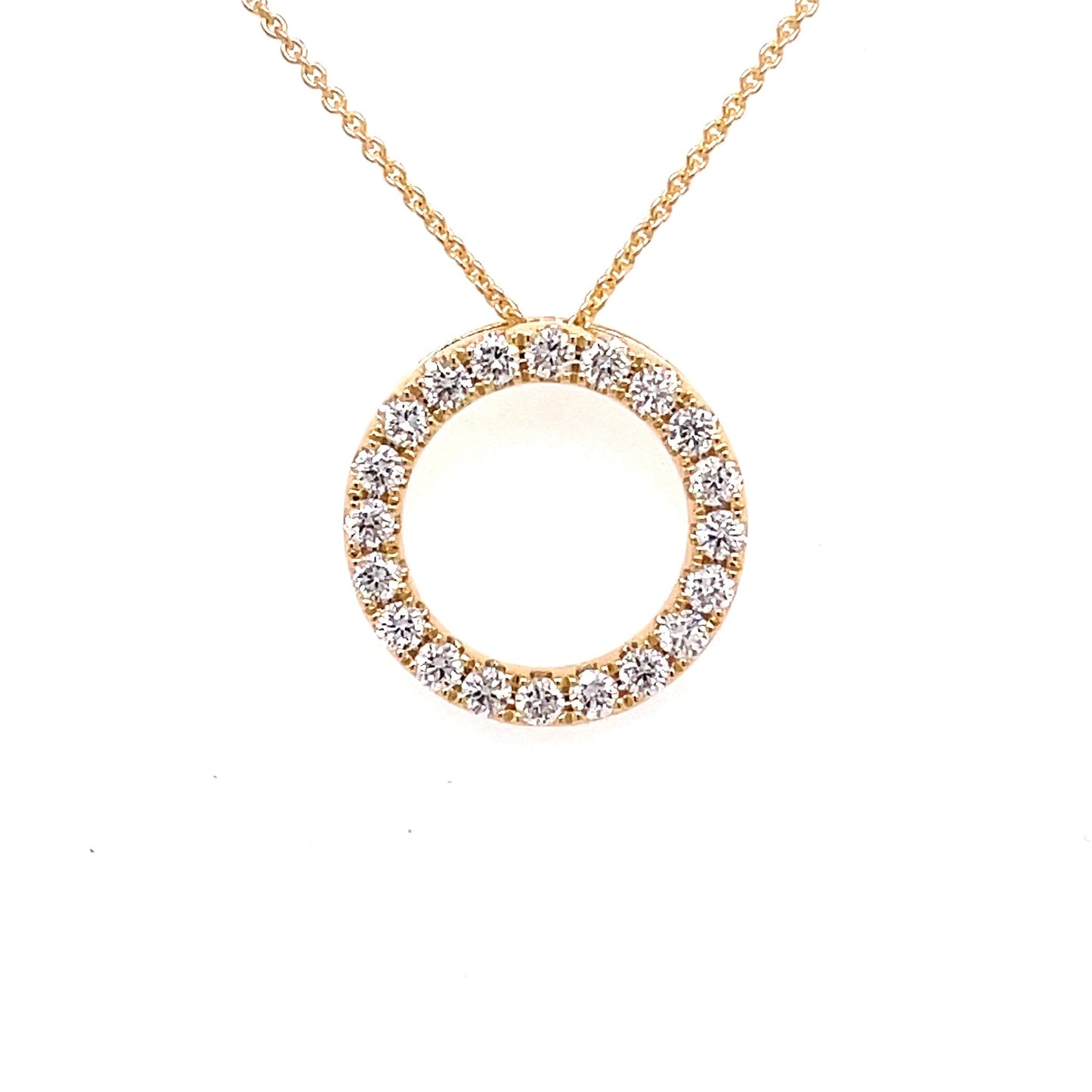 Diamond Circle Pendant - 0.50cts Pendant Gardiner Brothers   