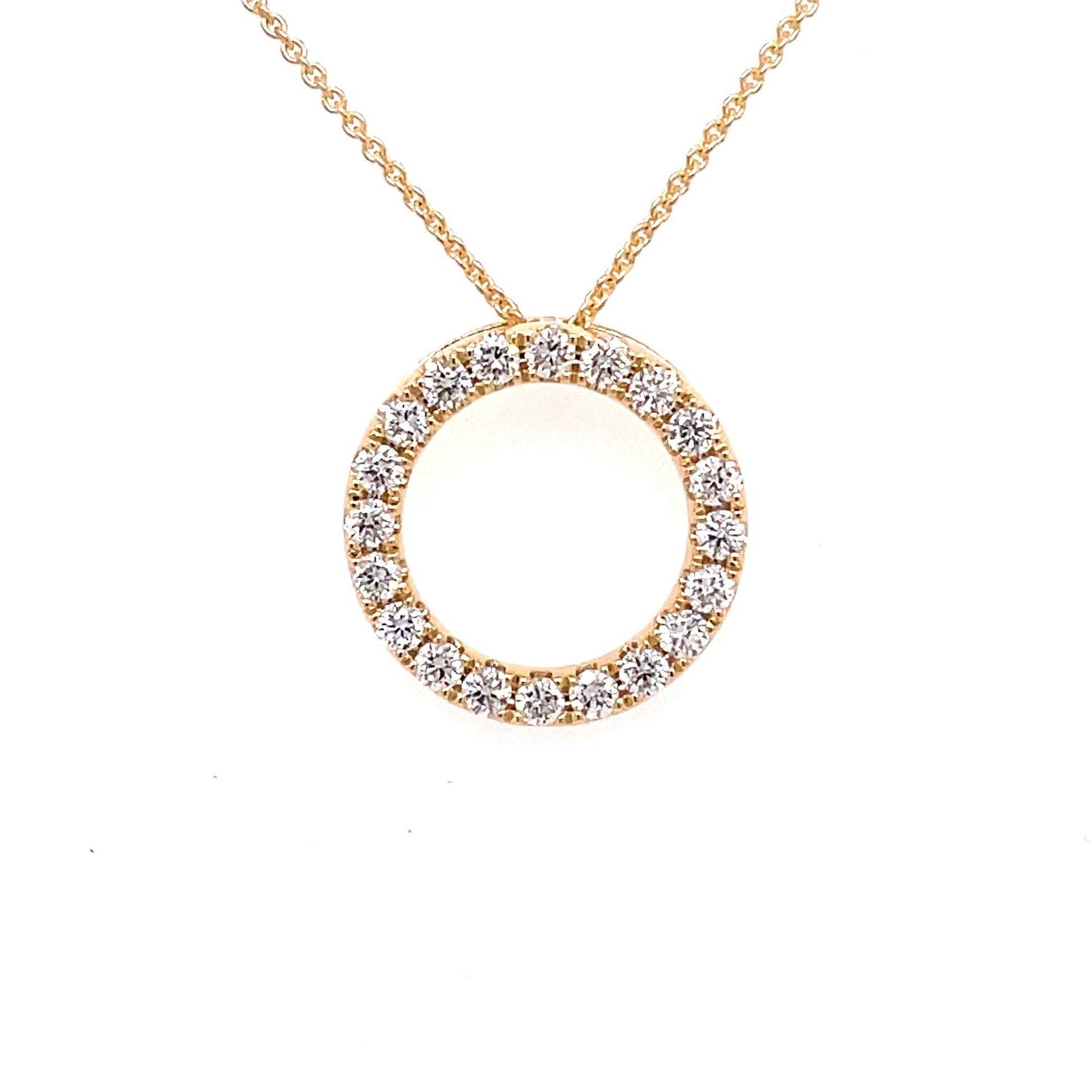 Diamond Circle Pendant - 0.50cts Pendant Gardiner Brothers   