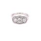 Platinum Aurora Cut Diamond 3 Stone Halo Style Ring - 0.95cts Gardiner Brothers