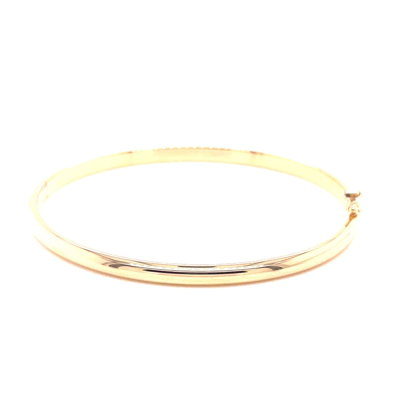 Yellow Gold 4mm Bangle  Gardiner Brothers   