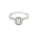 Platinum Emerald Cut Diamond Halo Style Ring - 0.73cts Gardiner Brothers
