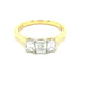 Yellow Gold Emerald Cut Diamond 3 Stone Ring - 0.82cts Gardiner Brothers