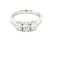 Platinum Oval Shaped Diamond 3 Stone Ring - 0.82cts Gardiner Brothers