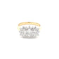 Yellow Gold 3 Oval Shaped Diamond Cluster Style Ring - 1.15cts Gardiner Brothers
