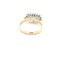 Yellow Gold 3 Oval Shaped Diamond Cluster Style Ring - 1.15cts Gardiner Brothers