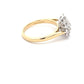 Yellow Gold 3 Oval Shaped Diamond Cluster Style Ring - 1.28cts Gardiner Brothers