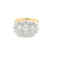 Yellow Gold 3 Oval Shaped Diamond Cluster Style Ring - 1.87cts Gardiner Brothers