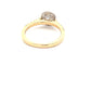Yellow Gold Round Brilliant Cut Diamond Halo Style Ring - 0.91cts Gardiner Brothers