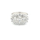 Platinum 3 Oval Shaped Diamond Cluster Style Ring - 1.82cts Gardiner Brothers
