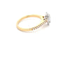 Yellow Gold Pear Shaped Diamond Halo Style Ring - 0.82cts Gardiner Brothers