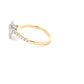 Yellow Gold Pear Shaped Diamond Halo Style Ring - 0.85cts Gardiner Brothers
