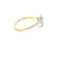 Yellow Gold Pear Shaped Diamond Halo Style Ring - 0.85cts Gardiner Brothers