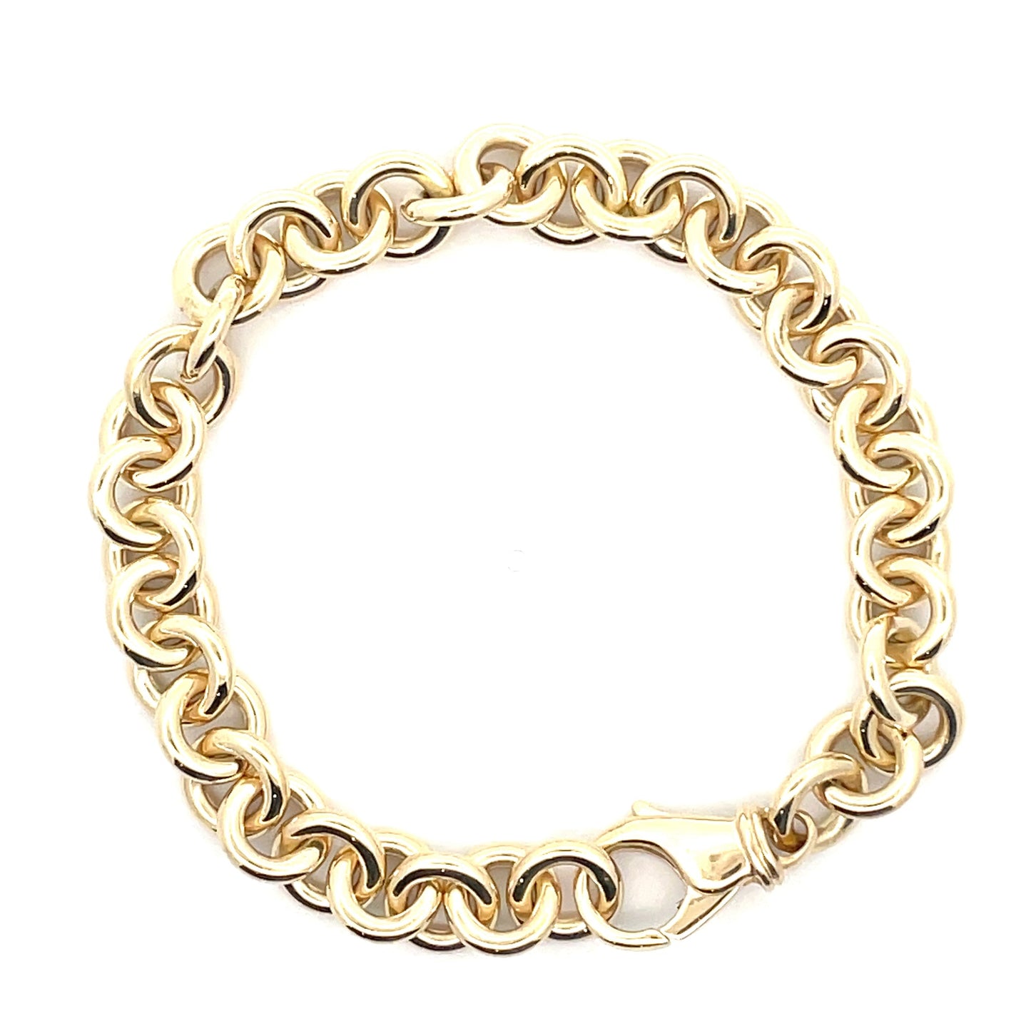 Yellow Gold Circular Link Bracelet  Gardiner Brothers   