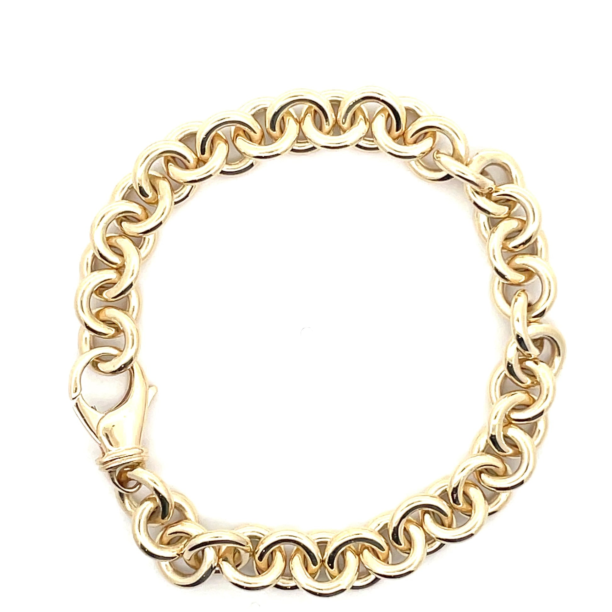 Yellow Gold Circular Link Bracelet  Gardiner Brothers   