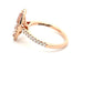 Marquise Morganite and Diamond Halo Style Ring Gardiner Brothers