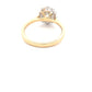 Yellow Gold Oval Shaped Diamond Halo Style Ring - 0.95cts Gardiner Brothers