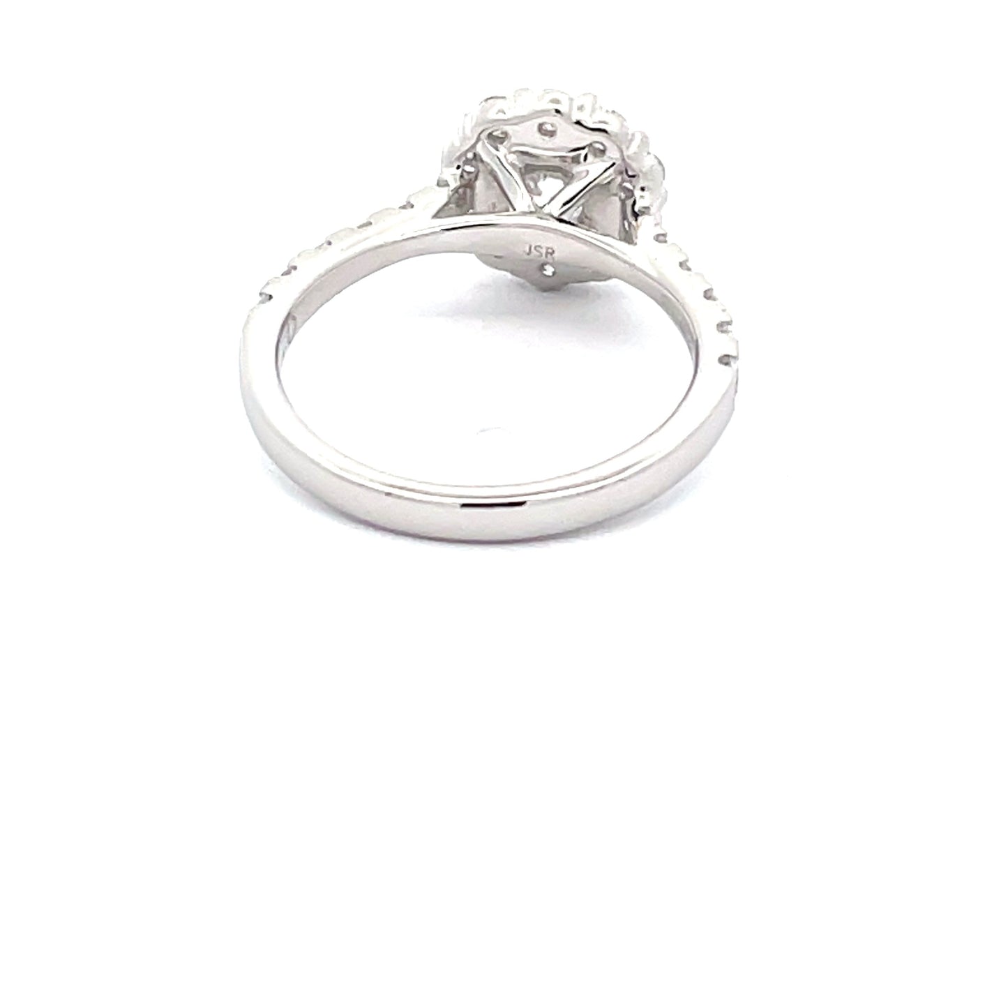 Platinum Round Brilliant Cut Diamond Halo Style Ring - 1.15cts Gardiner Brothers