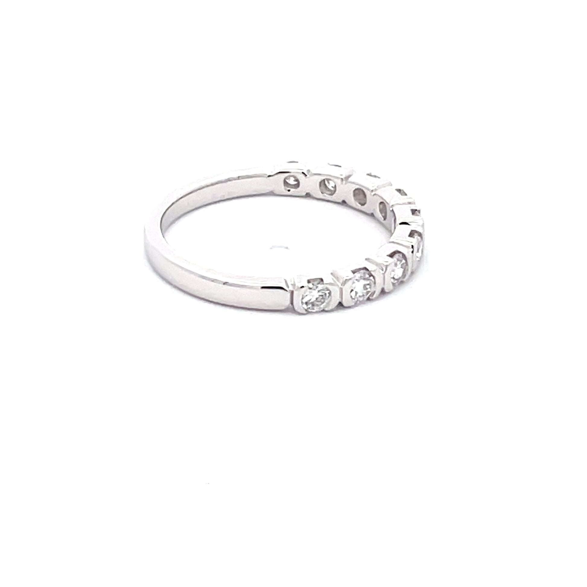 Round Brilliant Cut Diamond 9 Stone Eternity Ring  Gardiner Brothers   