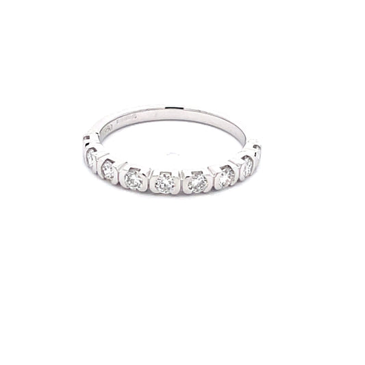 Round Brilliant Cut Diamond 9 Stone Eternity Ring  Gardiner Brothers   