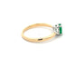 Emerald and Round brilliant Cut Diamond Ring  Gardiner Brothers   