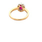 Ruby and Round Brilliant Cut Diamond Cluster Ring  Gardiner Brothers   