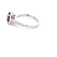 Purple Sapphire and Diamond Halo Style Ring  Gardiner Brothers   
