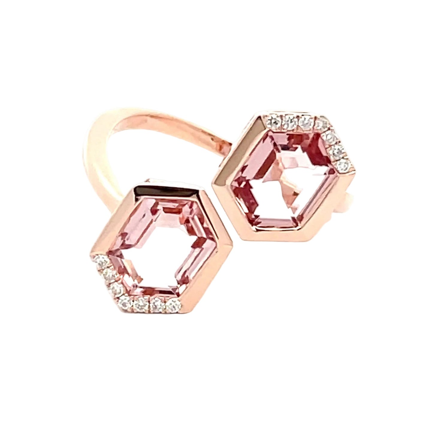Morganite and Diamond Dress Ring Gardiner Brothers