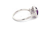Amethyst and Diamond halo Style Ring  Gardiner Brothers   