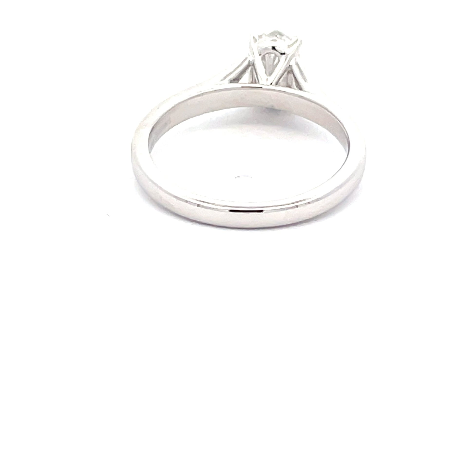 Platinum Oval Diamond Split Shoulder Solitaire Ring - 0.90cts Gardiner Brothers