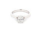 Platinum Oval Diamond Split Shoulder Solitaire Ring - 0.90cts Gardiner Brothers