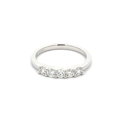Round Brilliant cut Diamond 5 Stone ring - 0.51cts  Gardiner Brothers   