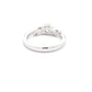 Platinum Round Brilliant Cut Diamond Solitaire with fancy diamond set shoulders - 0.65cts Gardiner Brothers