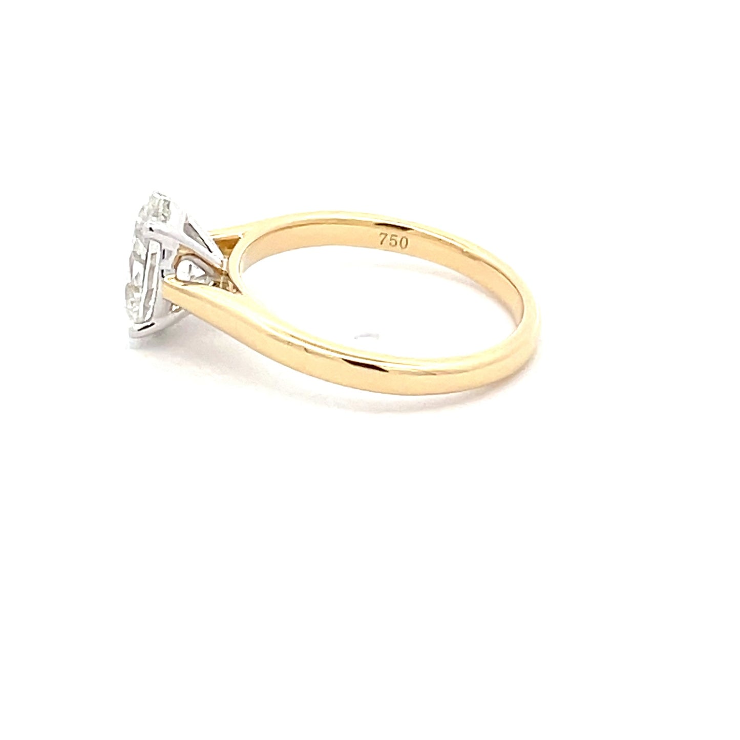 Yellow Gold Oval Shaped Diamond Solitaire Ring - 1.50cts Gardiner Brothers