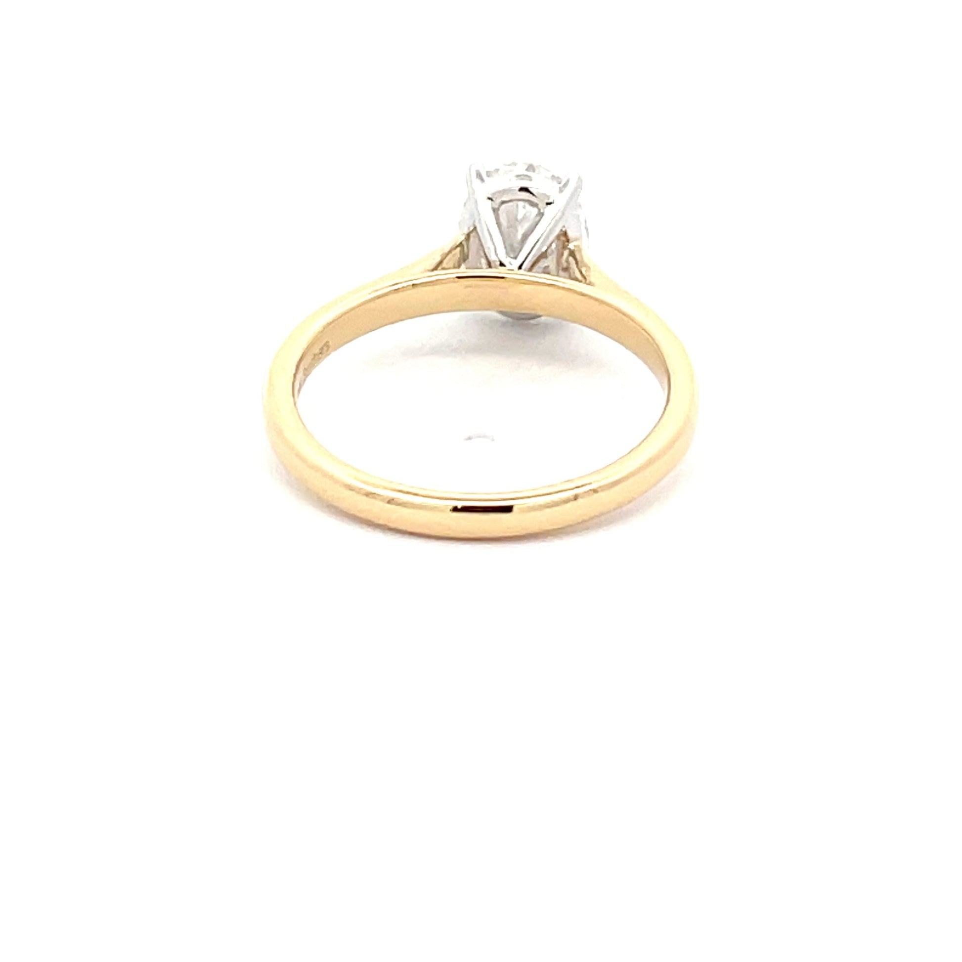 Yellow Gold Oval Shaped Diamond Solitaire Ring - 1.50cts Gardiner Brothers
