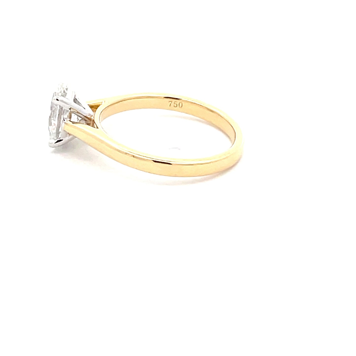 Yellow Gold Oval Shaped Diamond Solitaire Ring - 1.20cts Gardiner Brothers
