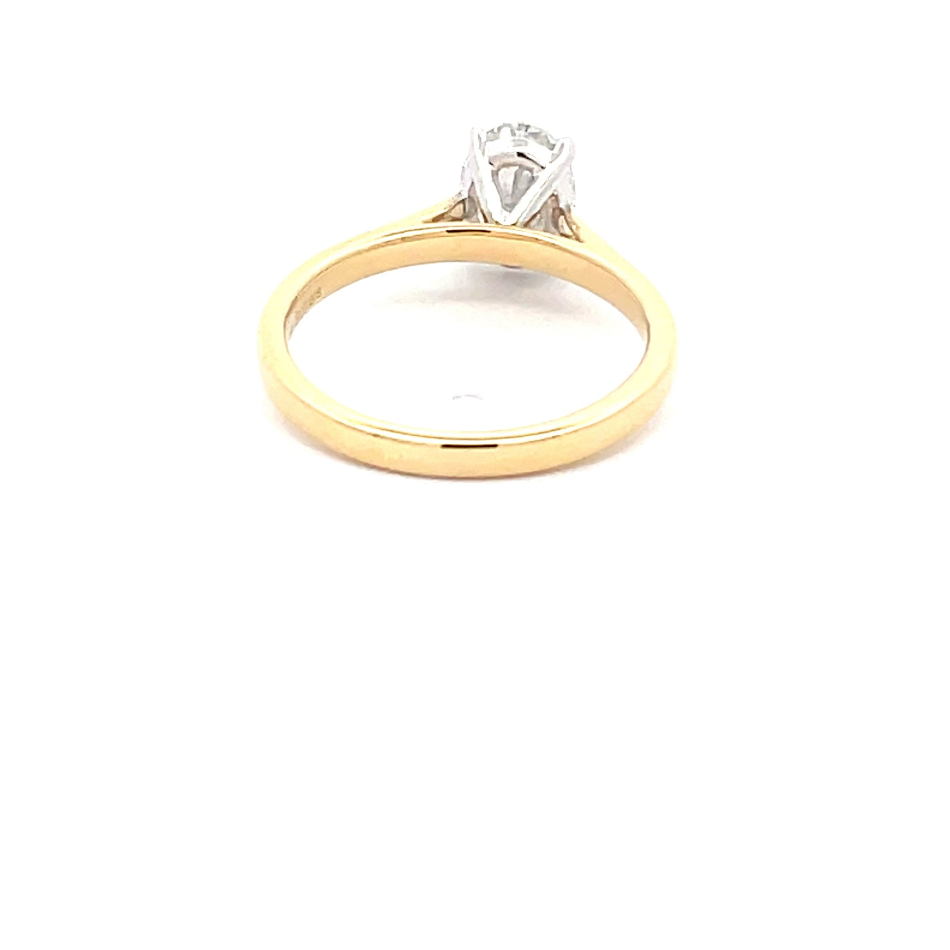 Yellow Gold Oval Shaped Diamond Solitaire Ring - 1.20cts Gardiner Brothers
