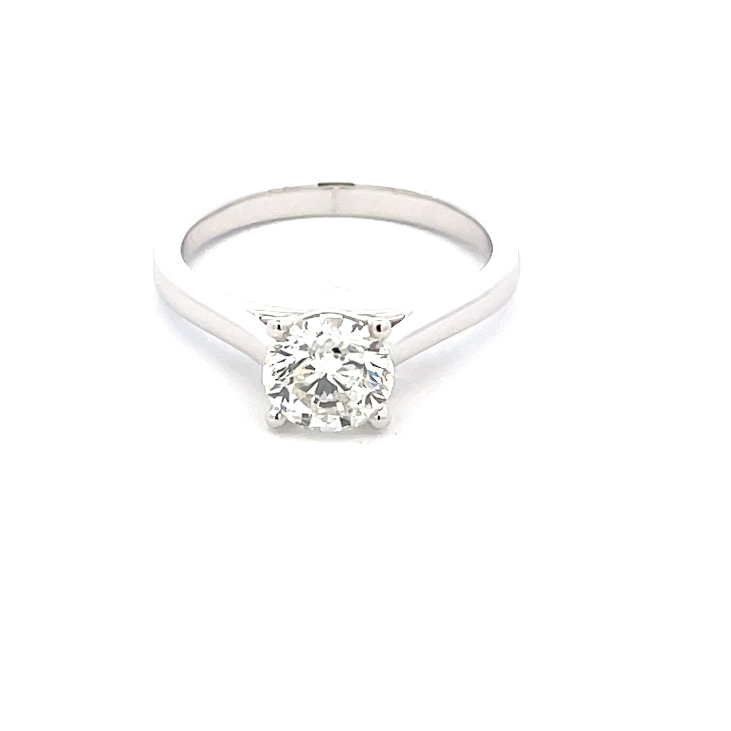 Platinum ROUND BRILLIANT CUT DIAMOND SOLITAIRE RING - 1.21CTS Gardiner Brothers