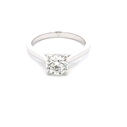 Platinum ROUND BRILLIANT CUT DIAMOND SOLITAIRE RING - 1.21CTS Gardiner Brothers