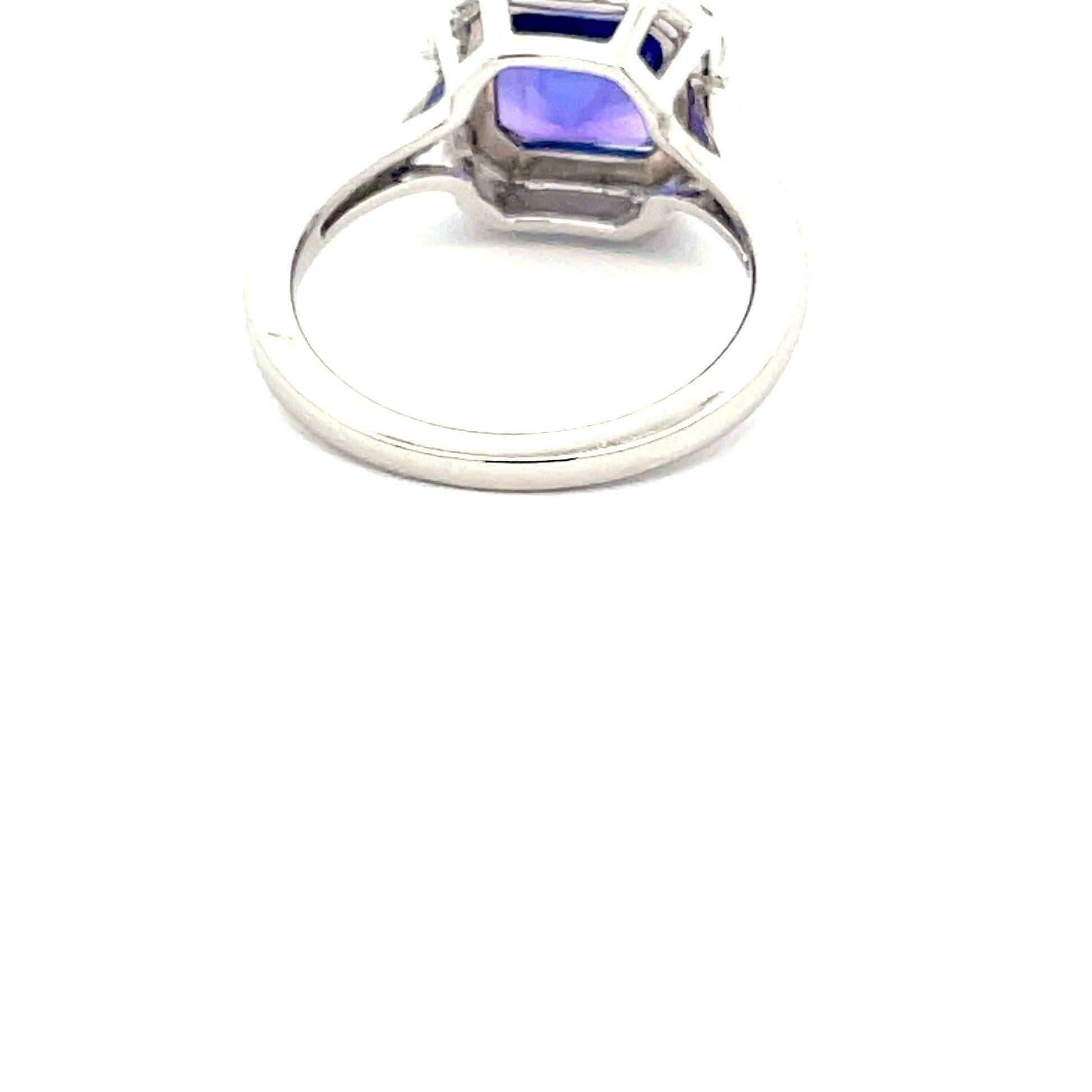 Tanzanite AND DIAMOND HALO Cluster Style RING Gardiner Brothers