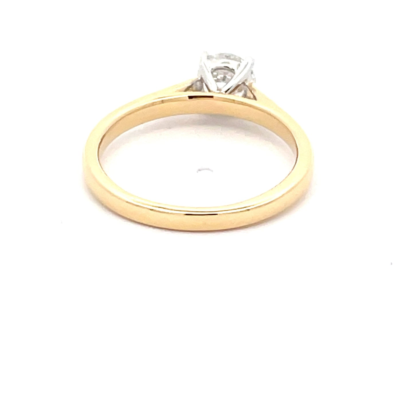 Yellow Gold Round Brilliant Cut Diamond Solitaire Ring - 0.70cts Gardiner Brothers