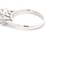 Platinum Princess and round brilliant cut diamond 3 stone ring - 1.36cts Gardiner Brothers