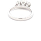 Platinum Princess and round brilliant cut diamond 3 stone ring - 1.36cts Gardiner Brothers