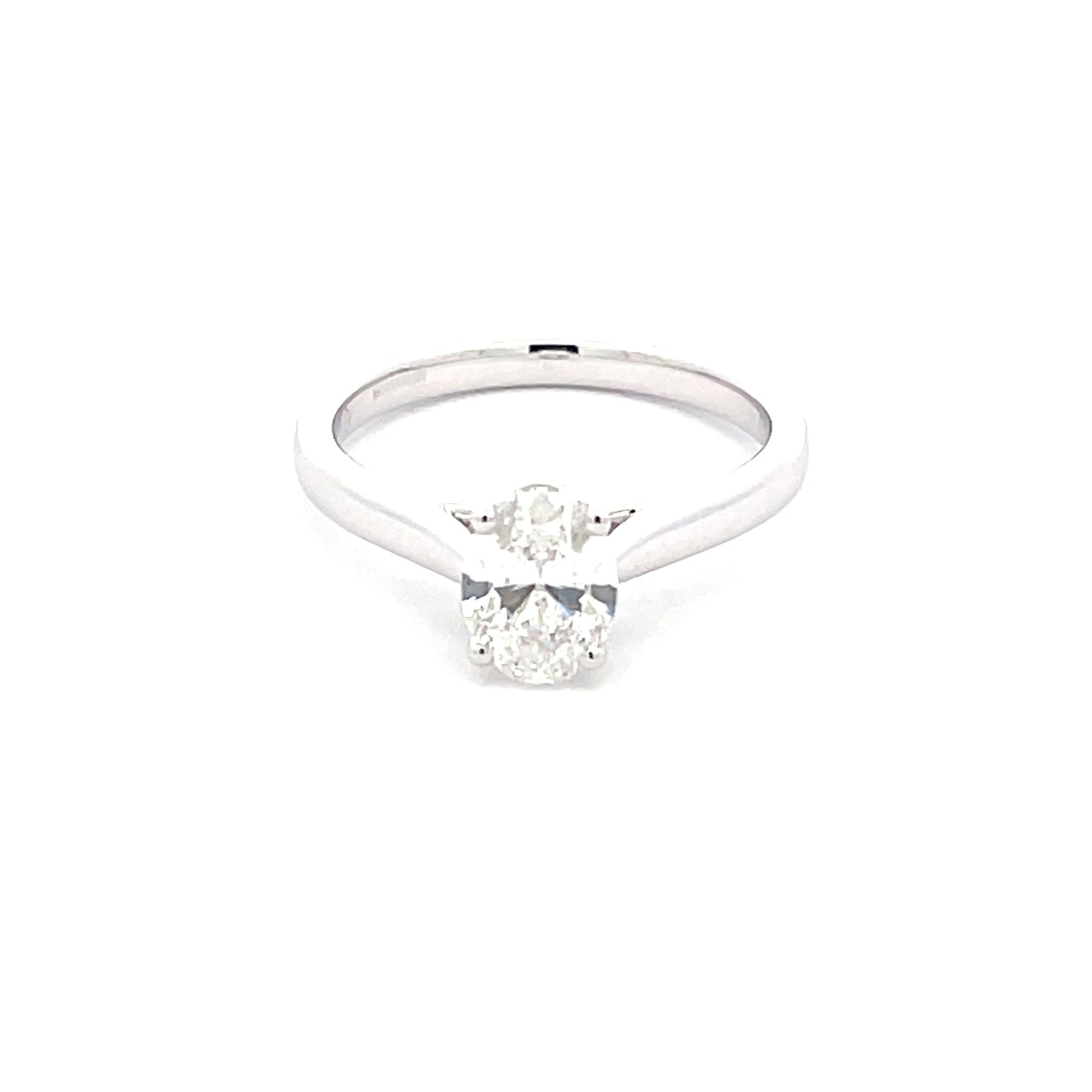 Lab Grown Oval Shaped Diamond Solitaire Ring - 1.04cts Gardiner Brothers