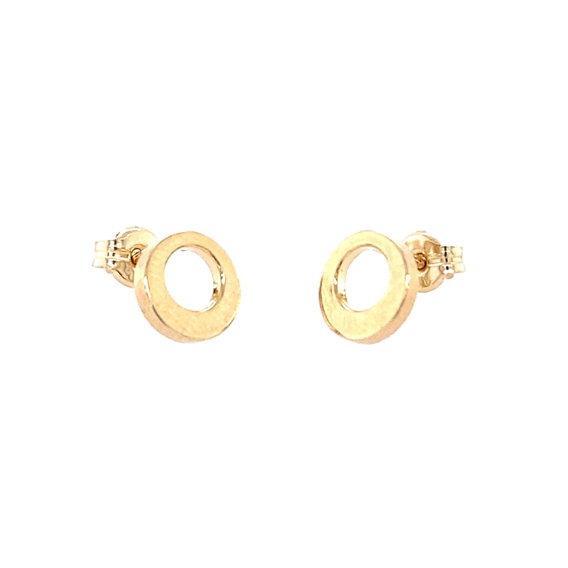 Yellow Gold Round Stud Earrings  Gardiner Brothers   