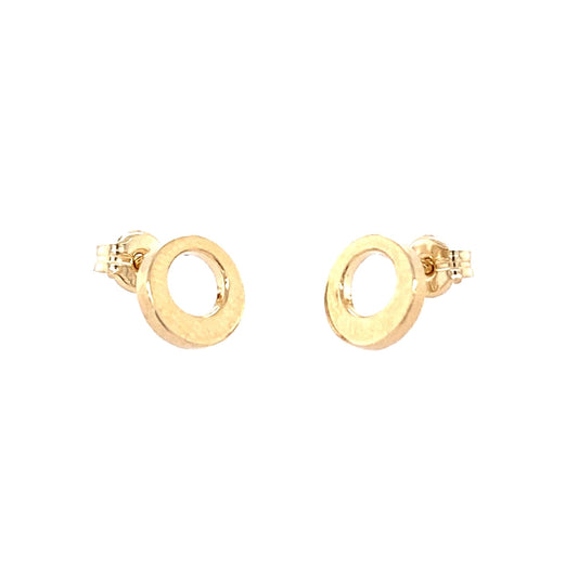 Yellow Gold Round Stud Earrings  Gardiner Brothers   