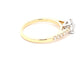 Yellow Gold Round Brilliant Cut DIAMOND SOLITAIRE RING WITH DIAMOND SET SHOULDERS - 0.93CTS Gardiner Brothers