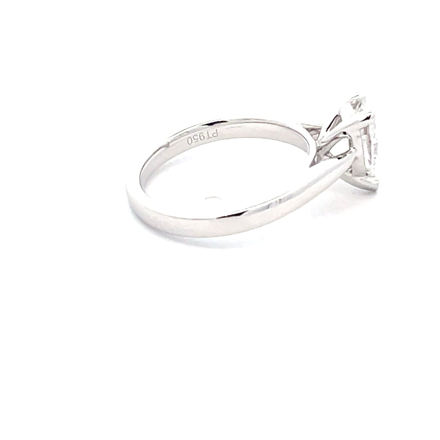Platinum PEAR SHAPED DIAMOND SOLITAIRE RING - 0.71CTS Gardiner Brothers